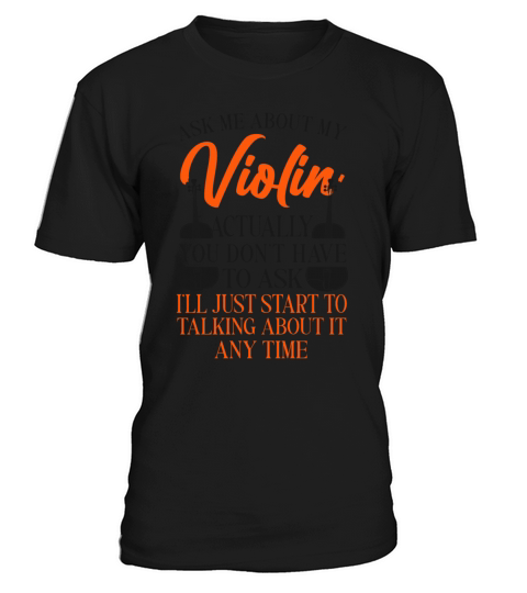 Violin Violinist Vintage Ask Me T-Shirt Unisex
