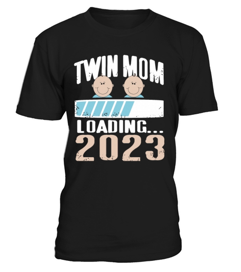 Womens Twin Mama Twin Mom to Be Pregnancy T-Shirt Unisex