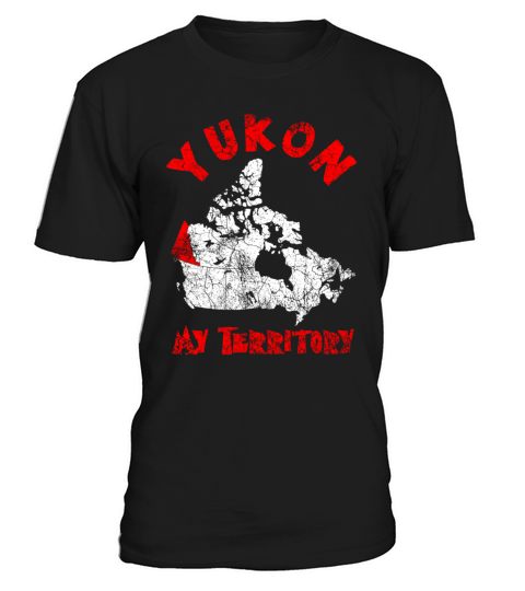 Yukon My Territory Vintage Canada Map T-Shirt Unisex