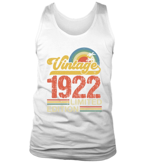 1922 Vintage Born 1922 Retro Birthday Gifts For Me Tank Top Unisex