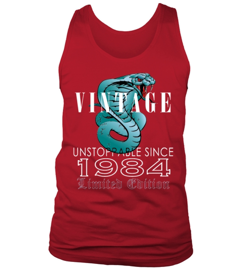 1984 Vintage Snake 39 Years Limited Edition Tank Top Unisex