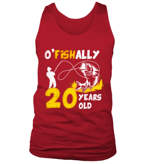 20th Birthday Fishing 1973 Vintage Fisherman Angle Tank Top Unisex