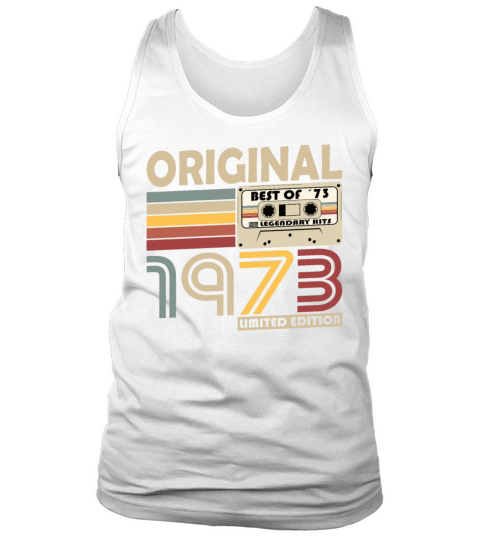 50th birthday vintage 1973 original 1973 Tank Top Unisex