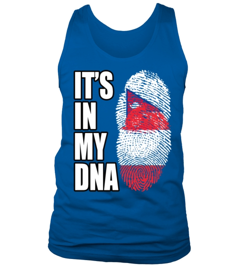 Austrian And Nepalese Mix DNA Flag Heritage Tank Top Unisex