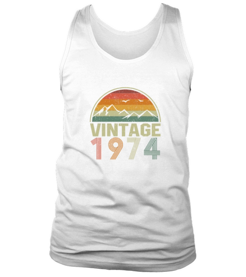 Classic Vintage 1974 Birthday Gift Idea Tank Top Unisex