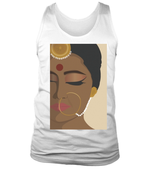 Desi South Asian Indian Female Artwork Print Tank Top Unisex