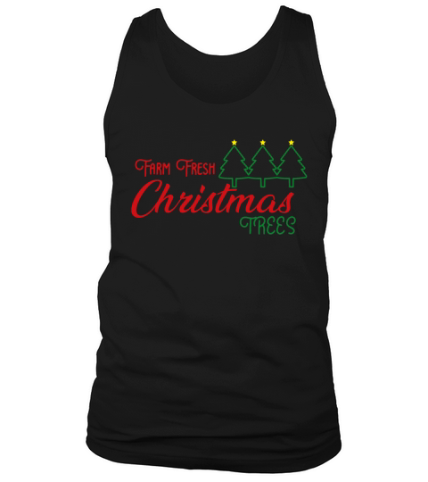 Farm Fresh Xmas Tree Merry Christmas Tank Top Unisex