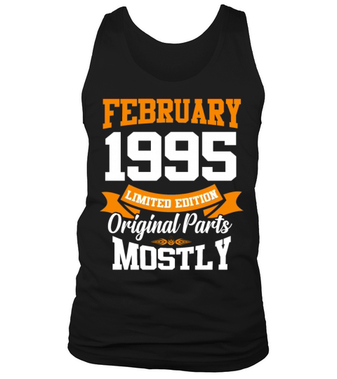 February 1995 Vintage Birthday Present Tank Top Unisex