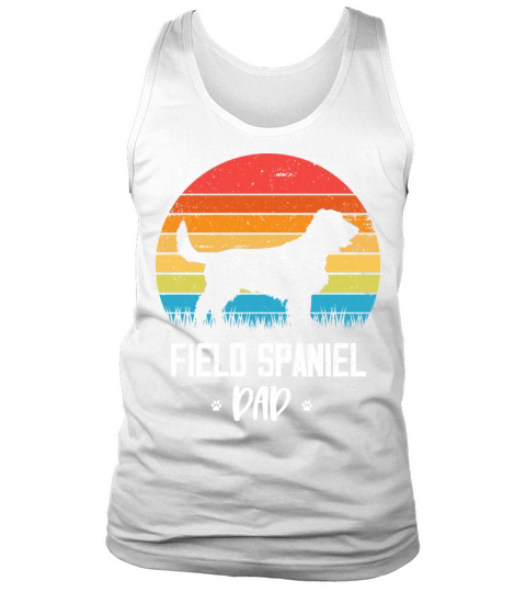 Field Spaniel Dad Retro Vintage Tank Top Unisex