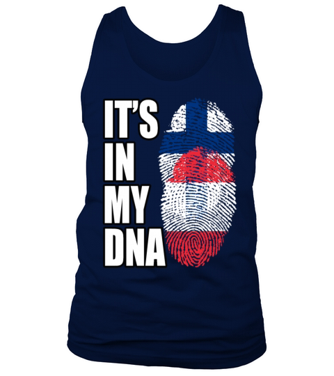 Finland And Austrian Mix Heritage DNA Flag Tank Top Unisex