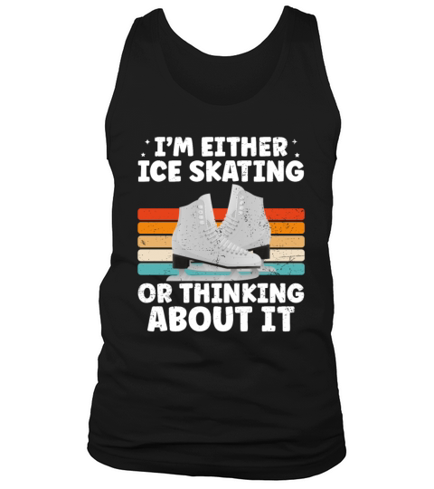 Funny Ice Skating Design Ice Skater Cool Ice Tank Top Unisex