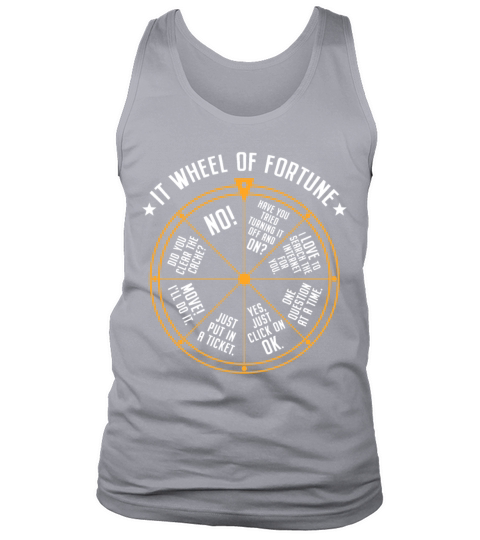 IT Support Wheel Of Fortune Tech Specialist Nerd Tank Top Unisex