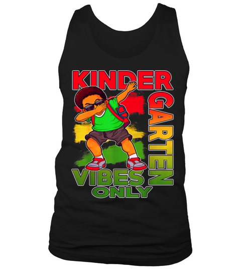 Kindergarten Vibes Only Back To School African Boy Tank Top Unisex