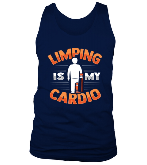 Limping Amputee Joke Leg Prosthetic Design for a Tank Top Unisex