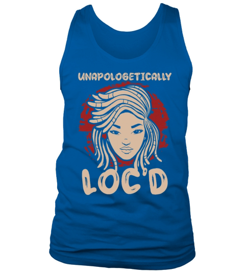 Locd Up Afro Hair Black American African Girl Tank Top Unisex