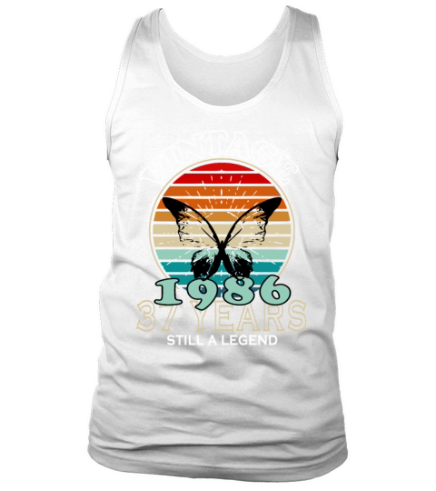 Retro Birthday Year Vintage 1986 Tank Top Unisex