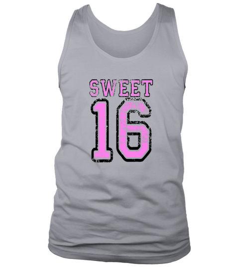 Sweet 16 In Pink - 16th Birthday Gift Girl Bday Tank Top Unisex