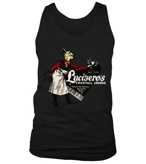 Vintage Detroit Italian Piano Bar Tank Top Unisex