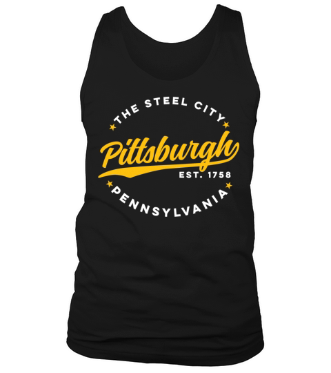Vintage Pittsburgh Pennsylvania The S l City Yello Tank Top Unisex