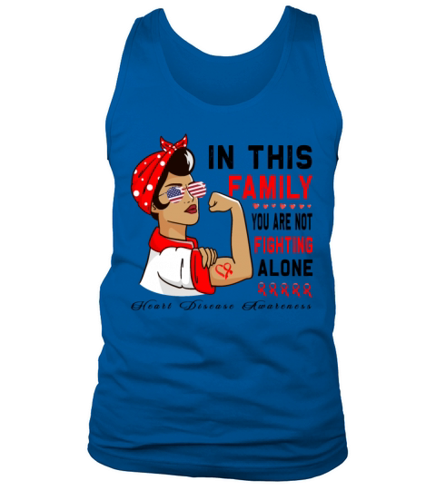 Wear Red Ribbon Heart Disease Awareness Tank Top Unisex