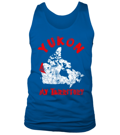 Yukon My Territory Vintage Canada Map Tank Top Unisex