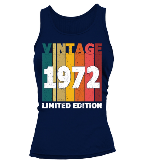 50th Birthday Vintage 1972 Limited Edition Tank top Woman