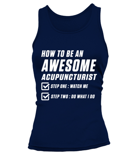 Acupuncture Learning Funny Acupuncturist print Tank top Woman
