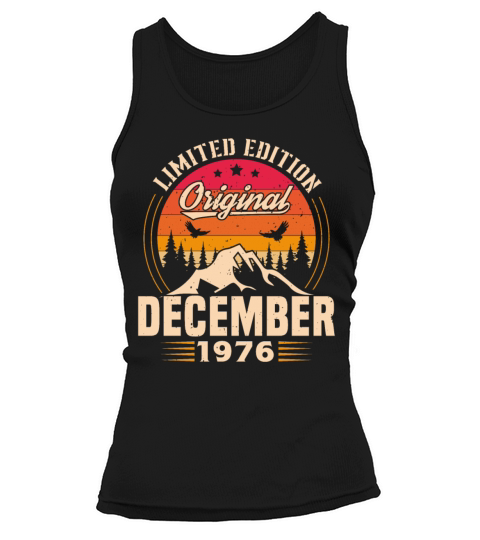 Birthday Gift December 1976 Vintage Retro Tank top Woman
