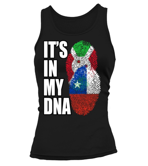 Burundian And Chilean Mix Heritage DNA Flag Tank top Woman