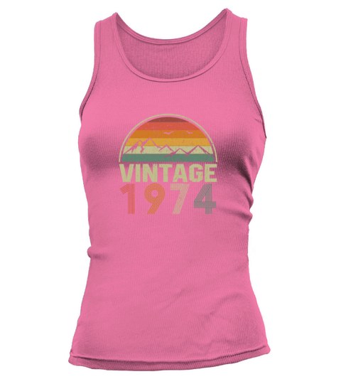 Classic Vintage 1974 Birthday Gift Idea Tank top Woman