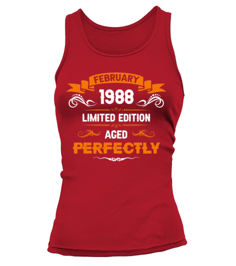 February 1988 Vintage Birthday Present Tank top Woman