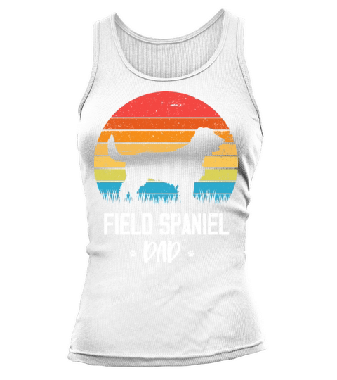 Field Spaniel Dad Retro Vintage Tank top Woman