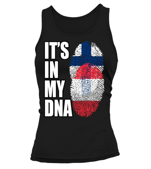 Finland And Austrian Mix Heritage DNA Flag Tank top Woman