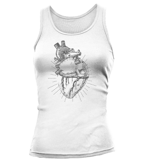 Heart anatomy t-shirt design Tank top Woman