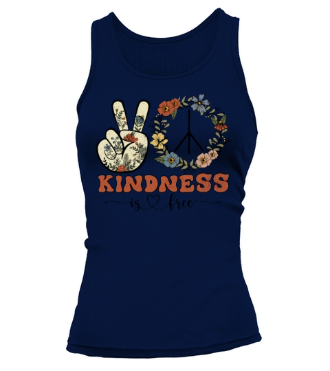 KINDNESS IS FREE PEACE SIGN LOVE ACCEPTANCE KIND V Tank top Woman