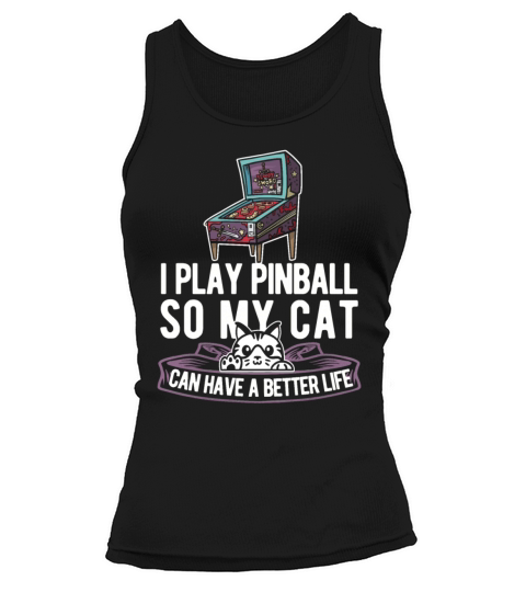 Pinball Cat Tank top Woman