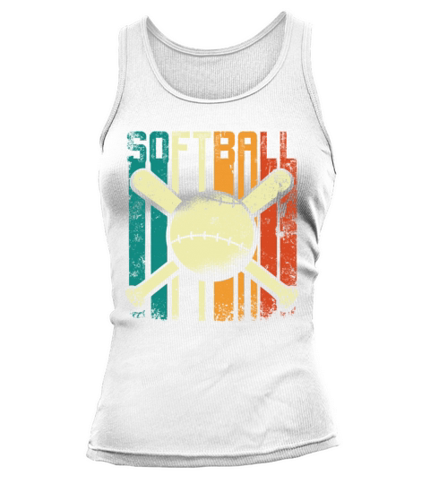 Retro Vintage Softball Tank top Woman