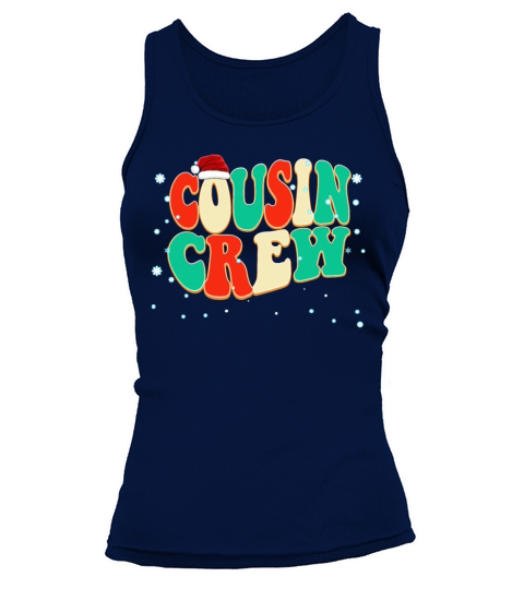 Simple Vintage Classic Christmas Cousin Crew Tank top Woman