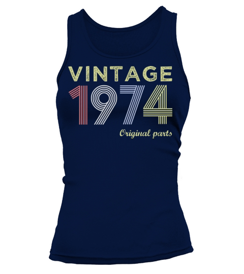 Vintage 1974 Birthday Gift Tank top Woman