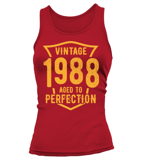 Vintage 1988 Aged To Perfection 35th Birthday Tank top Woman