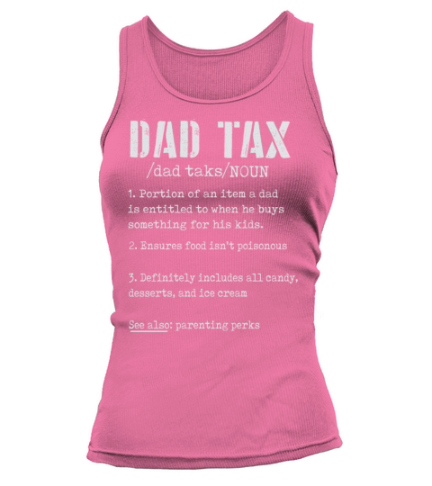 Vintage Dad Tax Definition Men Funny Fathers Day Tank top Woman