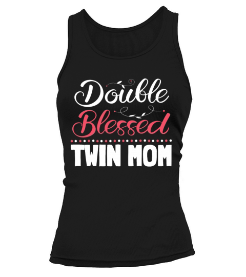 Womens Twin Mama Twin Mom to Be Pregnancy Tank top Woman