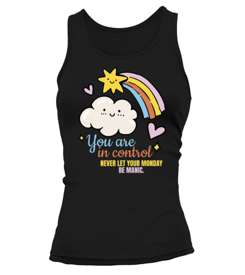 You Are in Control Cute Spring Motivational Rainbo Tank top Woman