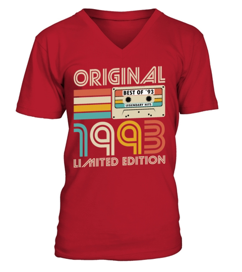 30th birthday vintage 1993 original 1993 V-Neck T-shirt