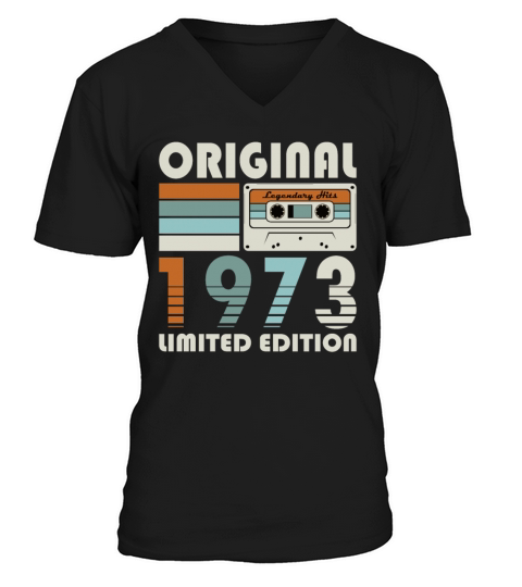 50th birthday vintage 1973 original 1973 V-Neck T-shirt