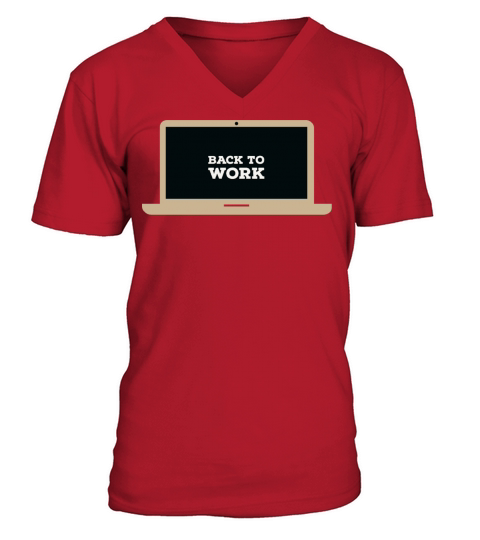 Back to Work V-Neck T-shirt