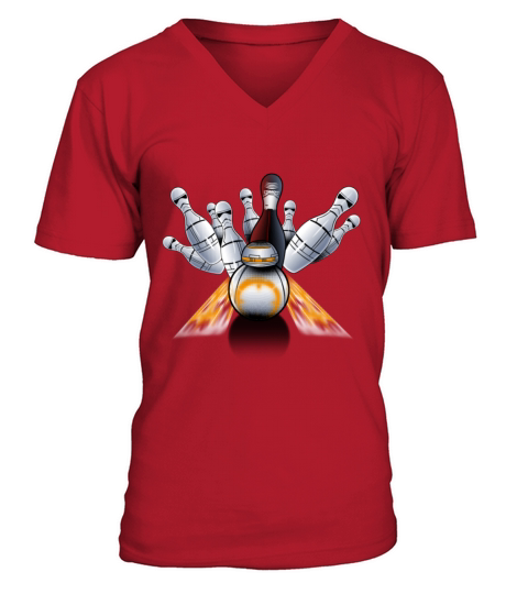 Bowling - Star wars bowling awesome t-shirt V-Neck T-shirt