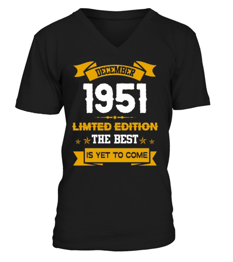 December 1951 Birthday Surprise V-Neck T-shirt
