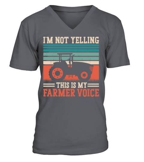 Farming Farmer Vintage Tractor V-Neck T-shirt
