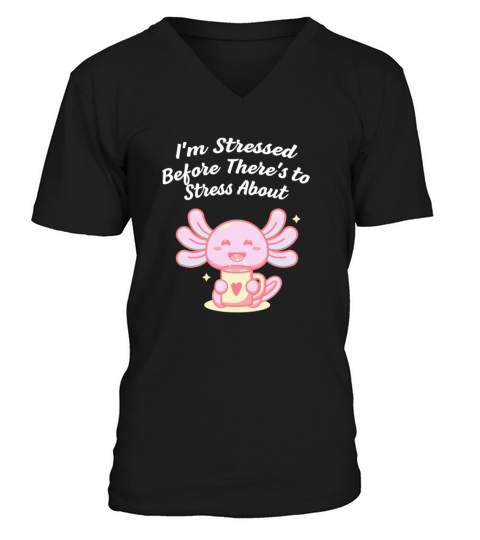 Im Stressed Before Stress Introvert Nerd Antisocia V-Neck T-shirt
